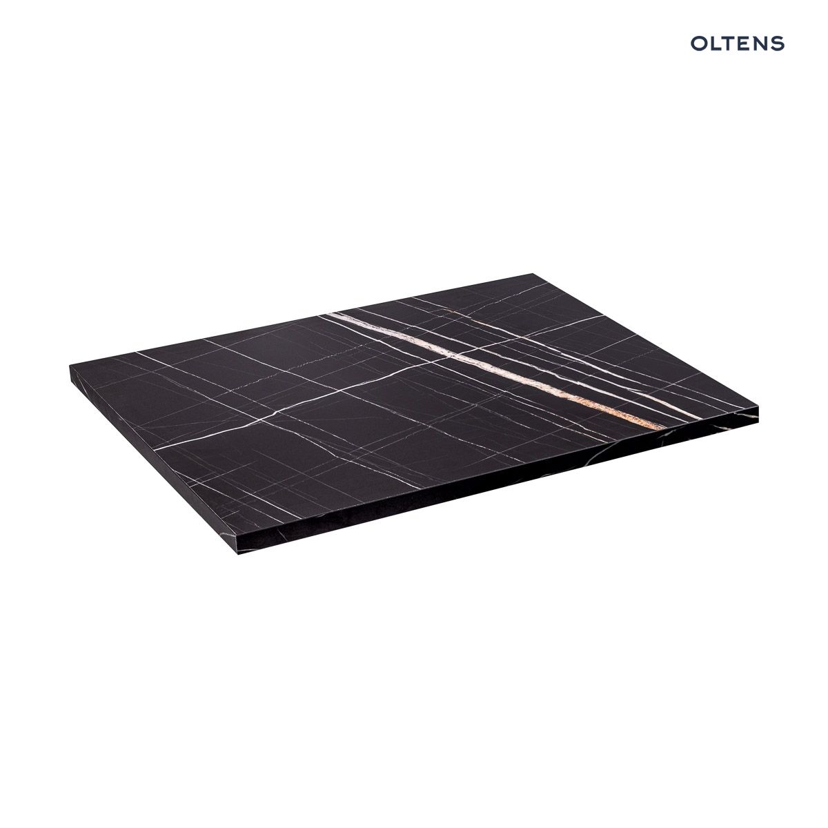 Oltens Tera blat naszafkowy 60 cm czarny marmur