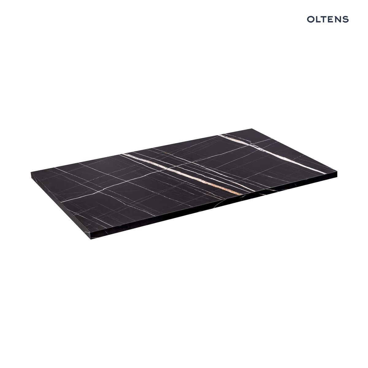 Oltens Tera blat naszafkowy 80 cm czarny marmur