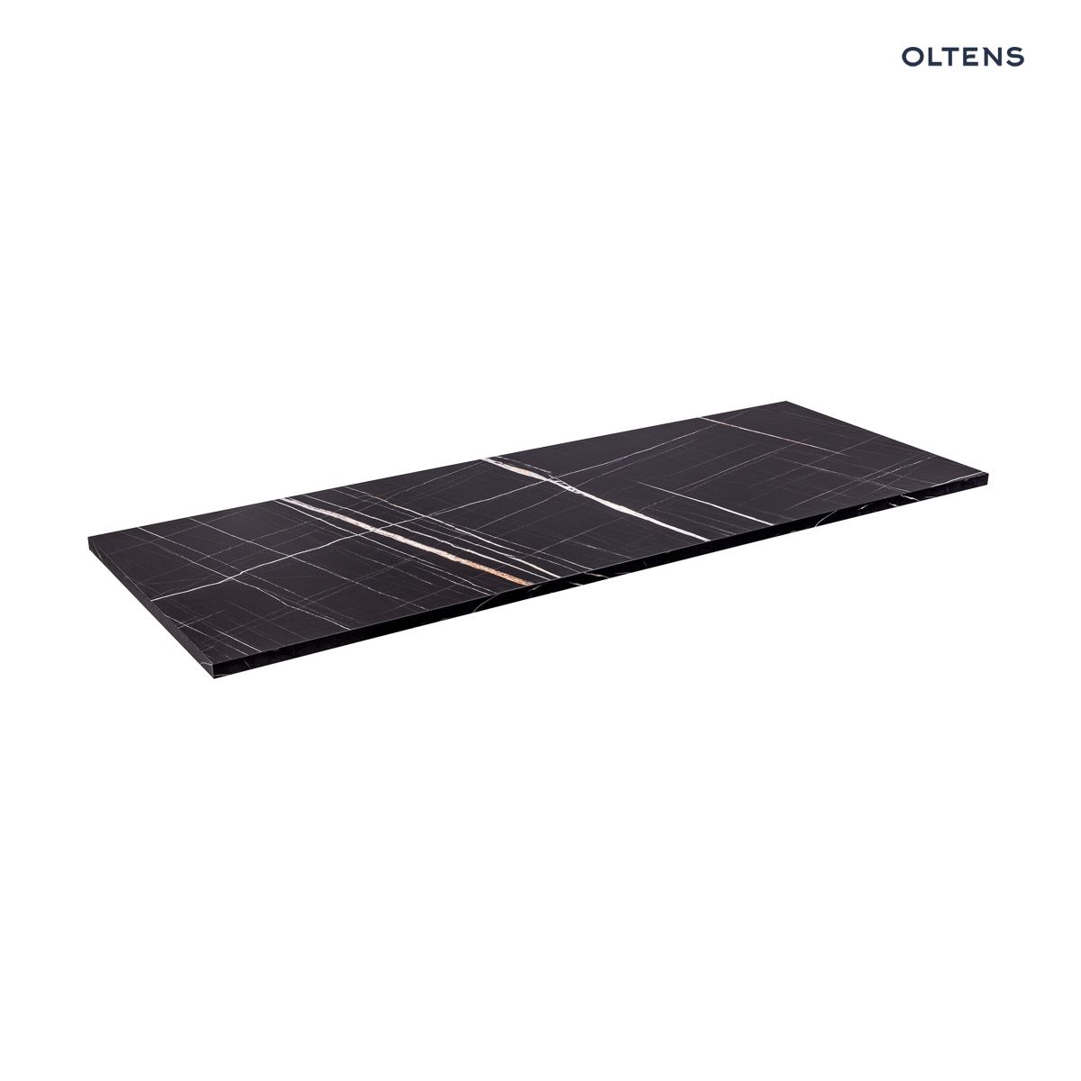 Oltens Tera blat naszafkowy 120 cm czarny marmur