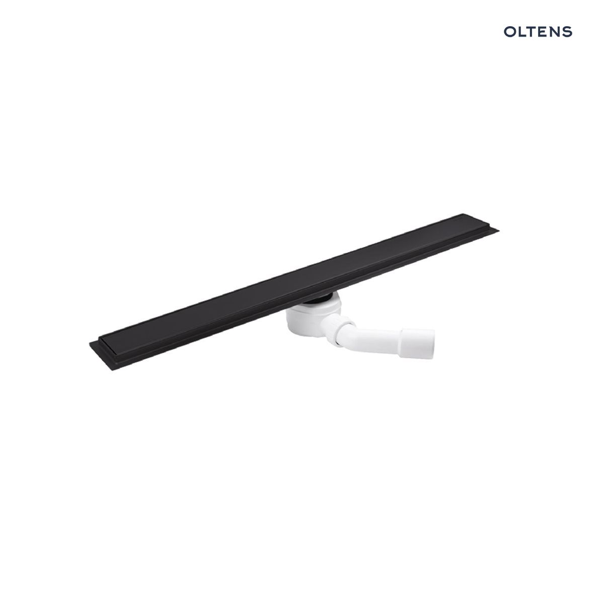 Oltens Langan 70 uniwersalny 2w1 odpływ prysznicowy liniowy 70 cm z kołnierzem czarny mat