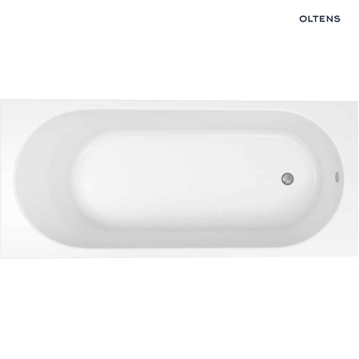 Oltens Lykke wanna 150x70 cm prostokątna akrylowa biała