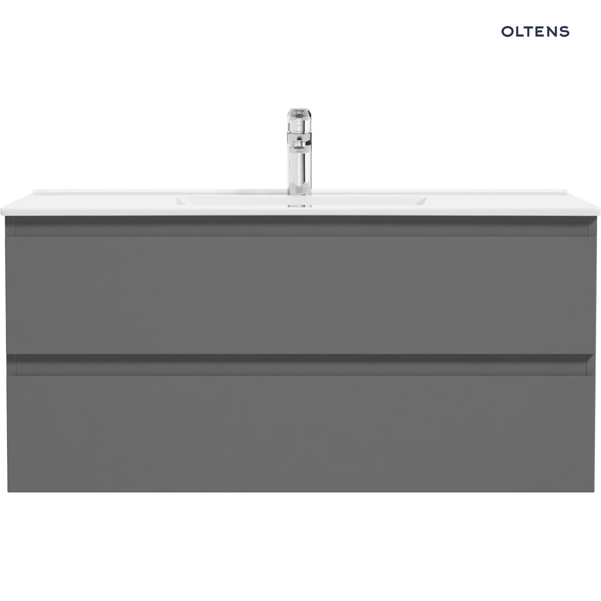 Oltens Vernal umywalka z szafką 100 cm grafit mat