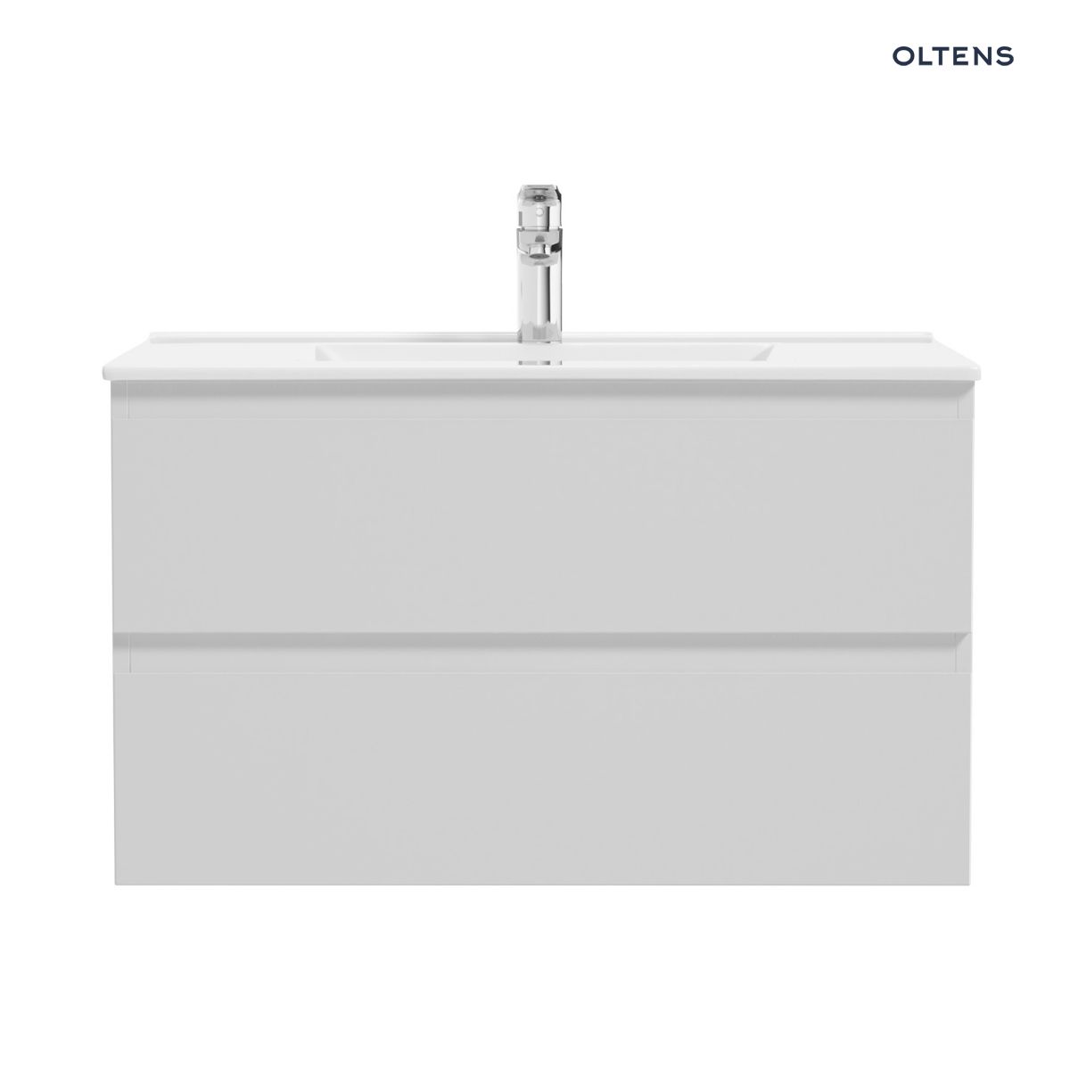 Oltens Vernal umywalka z szafką 80 cm szary mat